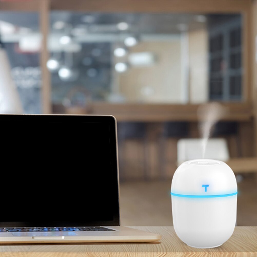 200ml Mini Ultrasonic Air Humidifier Romantic Light Usb Essential Oil Diffuser Car Purifier With Light Emitting Diode Lamp