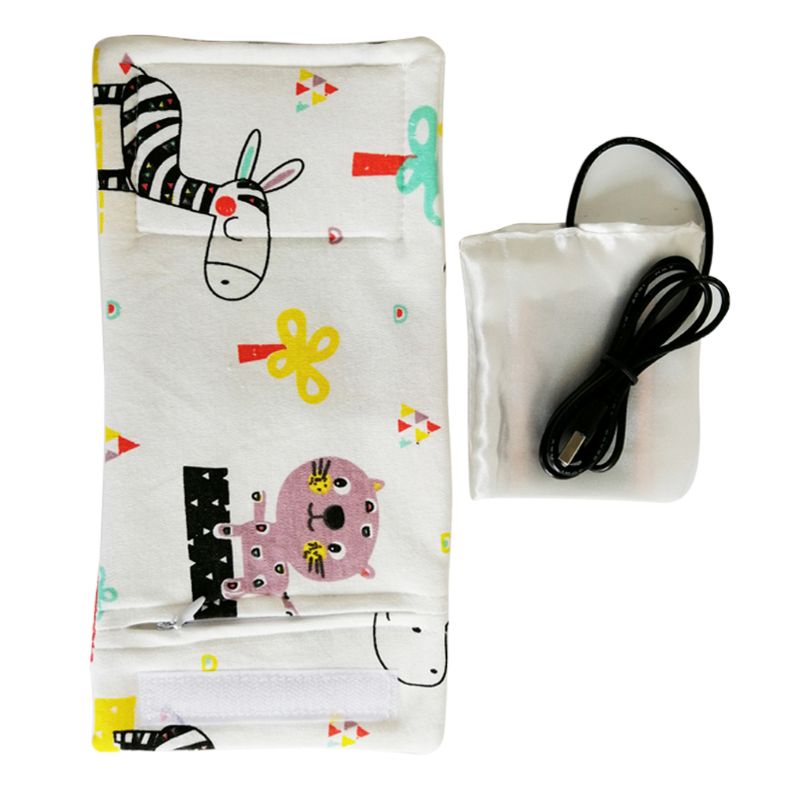 10 väriä matka rattaiden laukku usb maidon vedenlämmitin eristetty laukku vauvan imetyspullon lämmitin 28.0cm*13cm: 35- a
