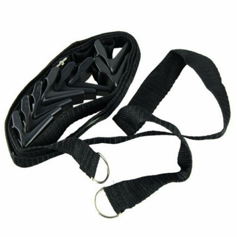 Over Door Straps Hanger 8 Hooks Adjustable Cap Hat Bag Clothes Coat Rack Organizer Holder Rack Home Storage Organization