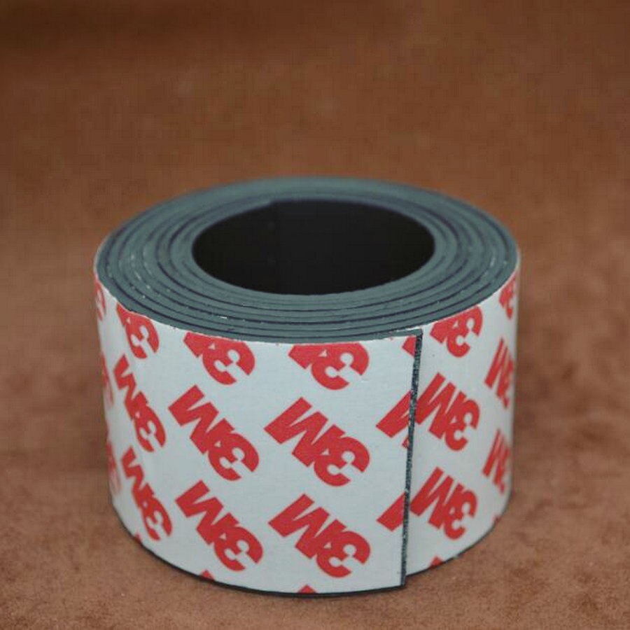 1Meters self Adhesive Flexible Magnetic Strip 1M Rubber Magnet Tape width 40mm thickness 1.5mm