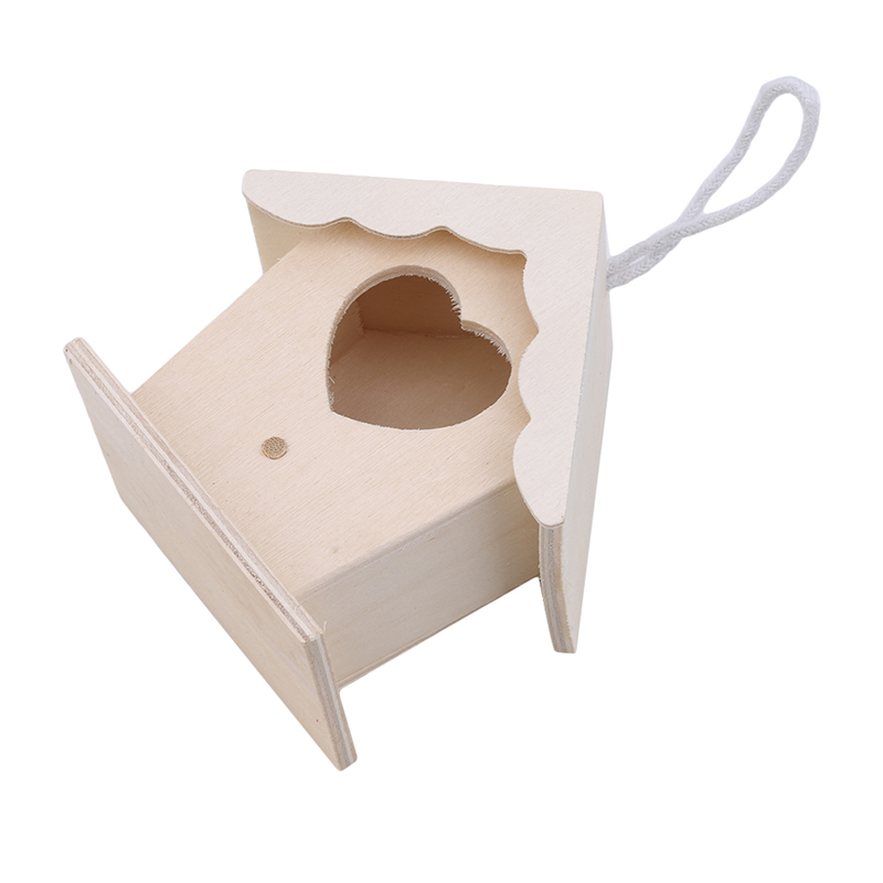 DIY Wooden Outdoor Garden Bird Cage Birdhouse Bird Cage Parrot Wall Mounted Hanging Craft Bird House Home Balcony Decoration
