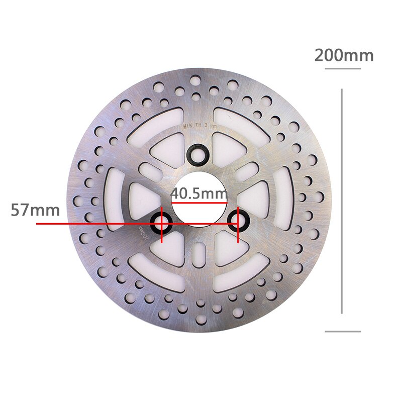 Universal 220*70mm 200*57 200*70 220*57 Motorcycle Float Brake Disc Cnc Rotor Disks For Gp110 Vp110 Scooter Sport-bike Dirt-bike: 200X57mm