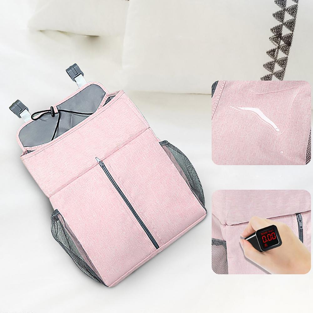 Kleinkind Multi-Funktion Lagerung Tasche Bett Organizer Große Kapazität Wasserdichte Flachs Nacht Hängende Lagerung Tasche für Baby Liefert