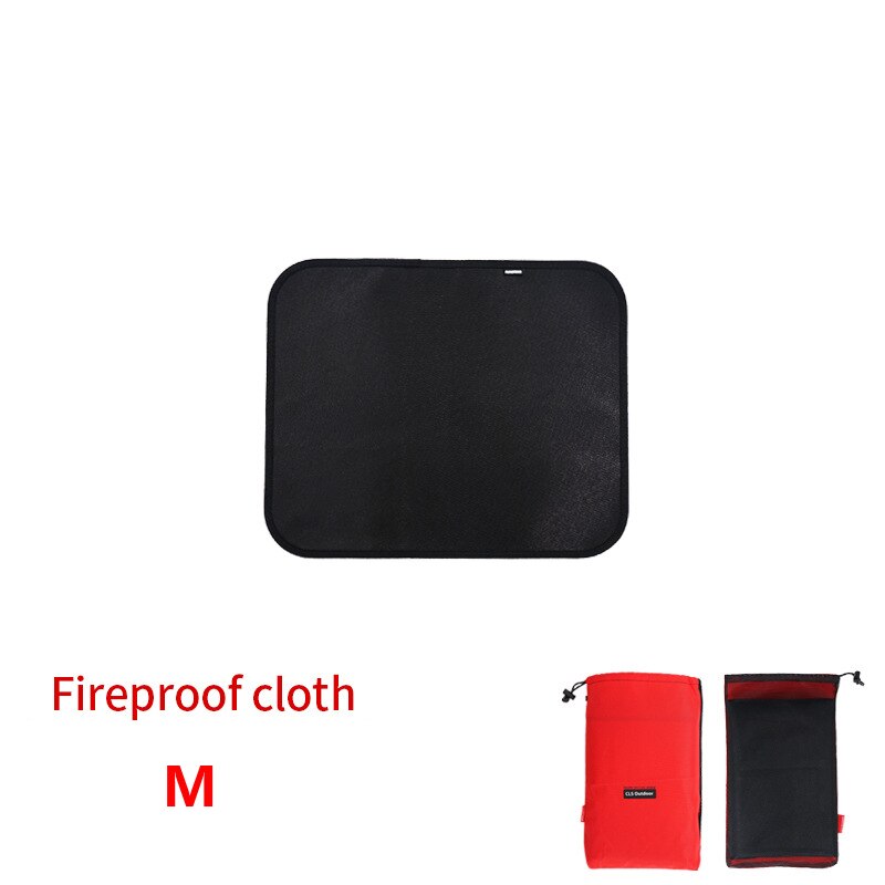 Outdoor Camping Silicone Fireproof Cloth Picnic Barbecue Heat Insulation Pad Fame Retardant Cloth Fire Blanket Glass Fiber Cloth: M