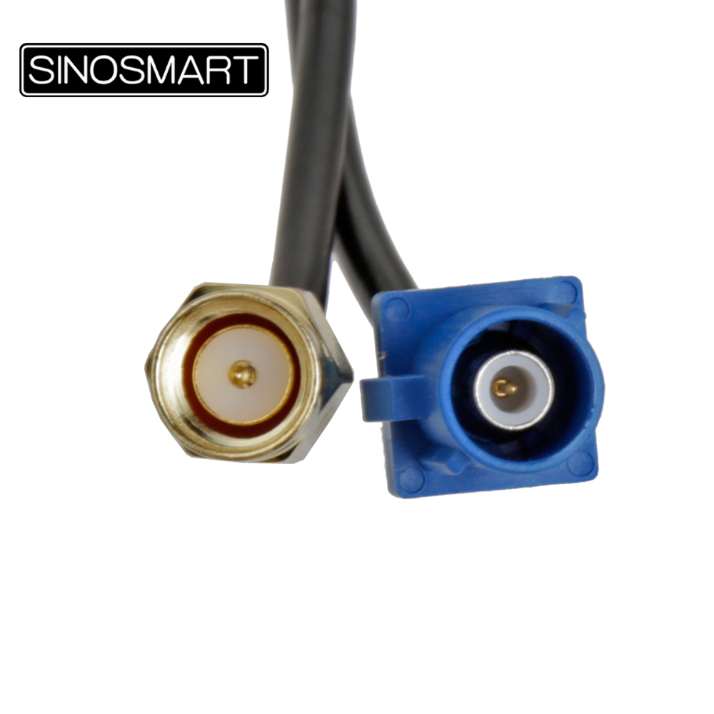 SINOSMART SMA Fakra Navigation Antenna Adapter Converter for Volkswagen Nissan Hyundai Jeep Factory Original OEM GPS Antenna