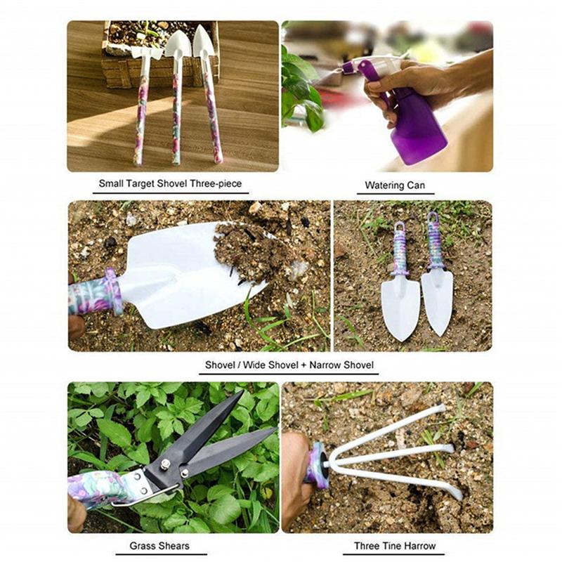 5 pièces outils de jardinage jardin plantes succulentes fleurs outils d'extérieur boîte de rangement pour l'impression à la maison/Style vert