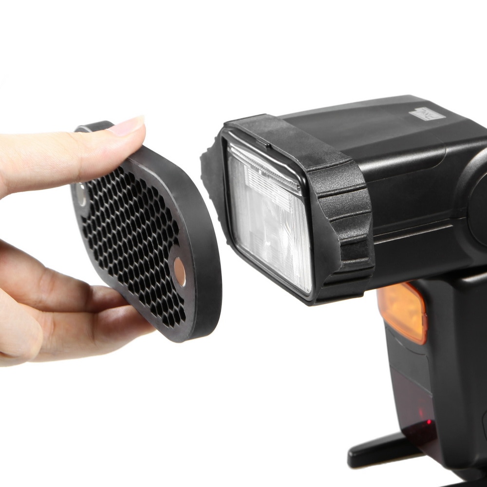 Selens Flash Speedlight Honeycomb Grid Diffuser Reflector Met Magnetische Gel Band 7Pcs Filters Flash Accessoires Kit