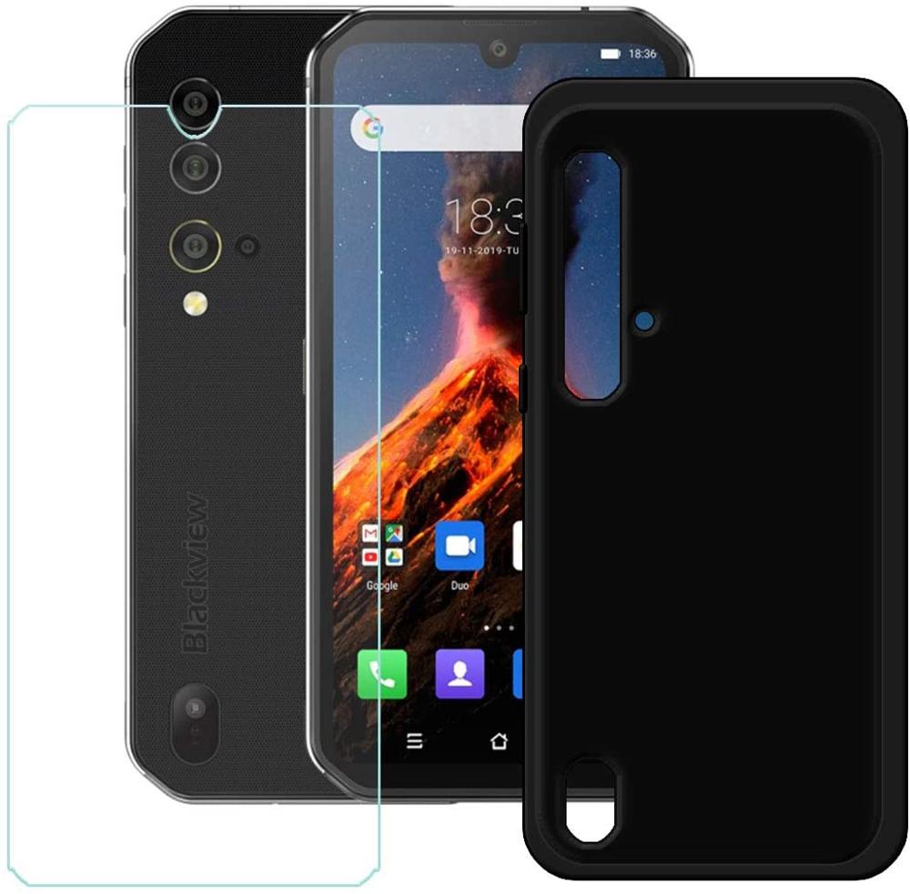 For Blackview BV9900 Tempered Glass Case Soft Silicone Phone Case With Full Tempered Glass For Blackview BV9900 Pro Couqe Funda