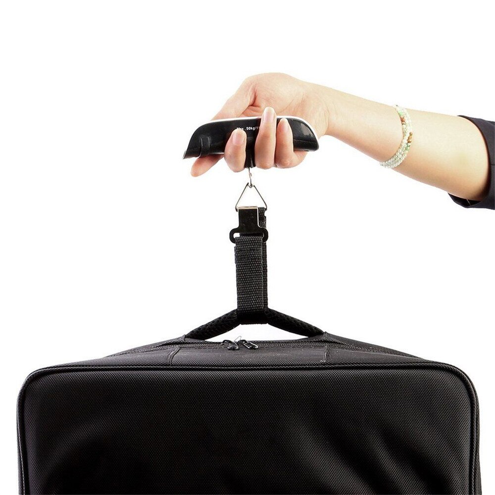 Digital Luggage Scale Portable Electronic Scale Weight Balance Suitcase Travel Hanging Steelyard Hook Scale Supplies #T2P
