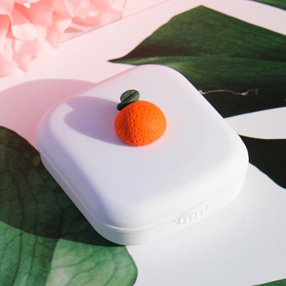 lunettes de fruits cosmétiques lentilles de Contact boîte étui de lentilles de Contact pour les yeux Kit de voyage support conteneur accessoires de voyage: 1