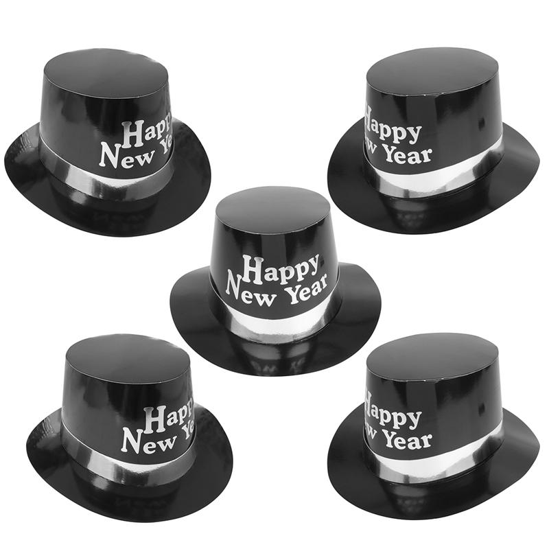 5 Pack Party Hats - Letter Print - Novelty Headwear - Cosplay Props - Toddler Birthday Favors
