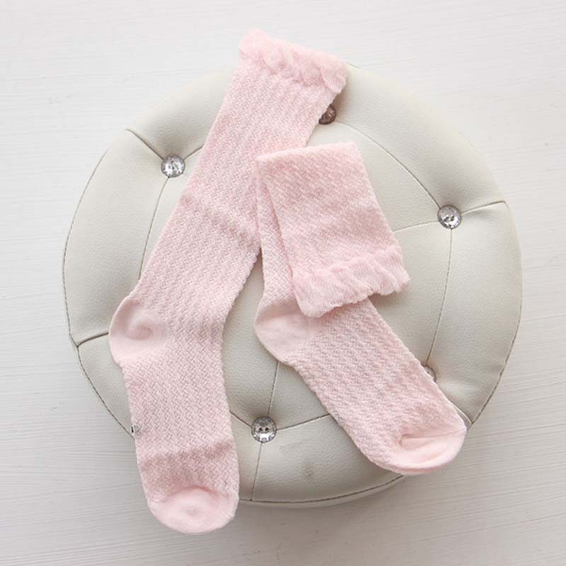 Tyttövauvan säärystimet vauvan ja lapsen polvisukat vauvan ja pojan sukat 100%  puuvillaa vaatetustarvikkeet sukat säärystimet lapset valkoiset