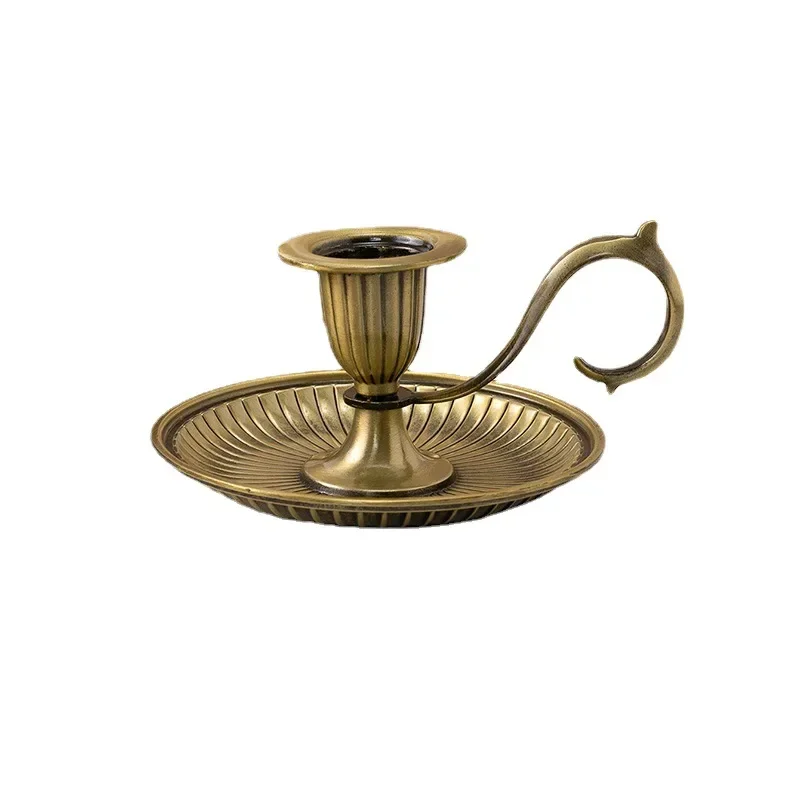 Candelabro de estilo europeo para iglesia, hogar, Villa, artesanías, decoraciones de Cande, candelabro compuesto de Zinc, decoración del hogar, sala de estar,
