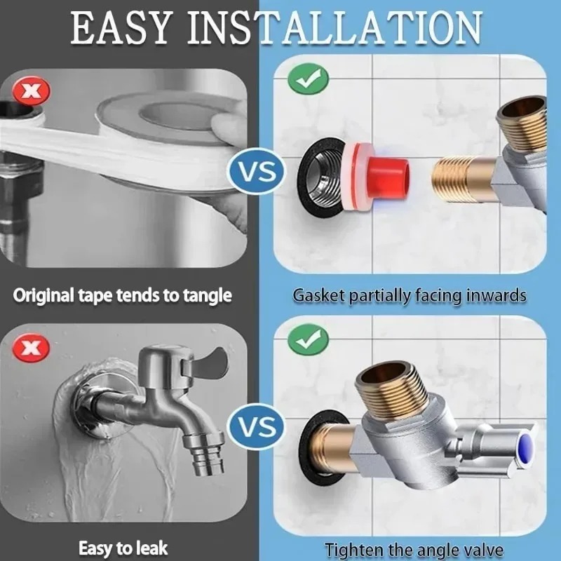 100-10Stck Wasserhahn Auslaufsichere Dichtung 4-punkt PPR Silikon Dichtung Ring Dichtung Dreieck Ventil Schlauch sanitär passend zu Stecker