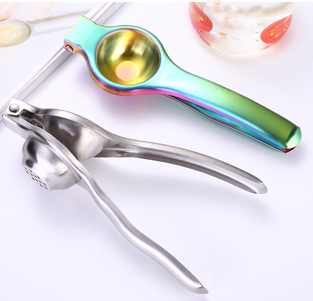 Stainless Steel Press Lemon Lime Orange Juicer Citrus Lemon Juicer Kitchen Bar Food Processor Gadget Handmade Tool #BL4