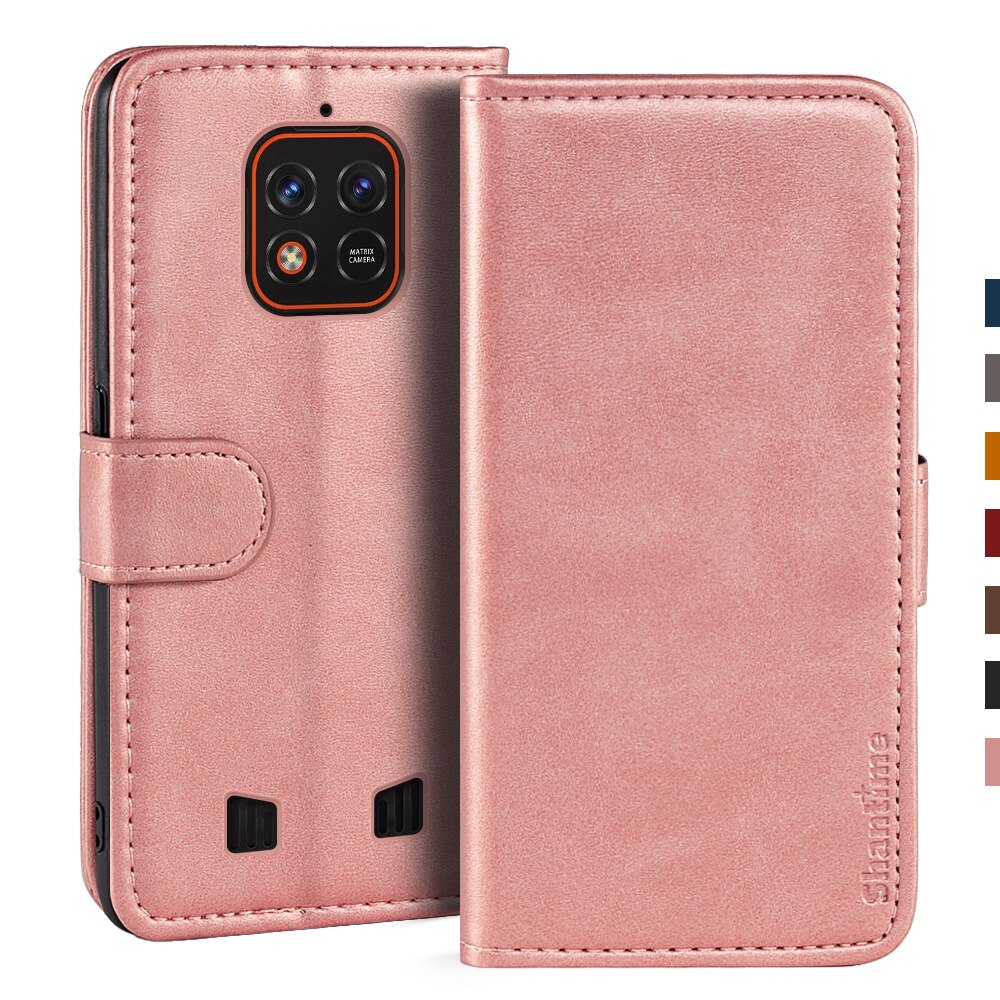 Case Voor Oukitel WP18 Case Magnetische Wallet Leather Cover Voor Oukitel WP18 Stand Coque Telefoon Gevallen: Rosegold