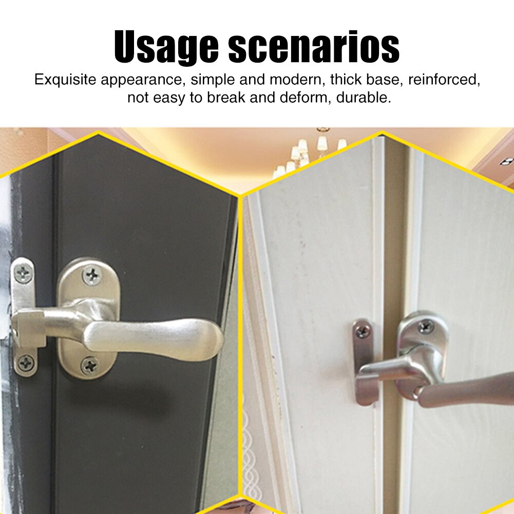 Easy Install Safety Gate Door Bolt Pin Latch Lock Anti Theft Rotating Buckle Hardware High Low Home Window Stainless Steel