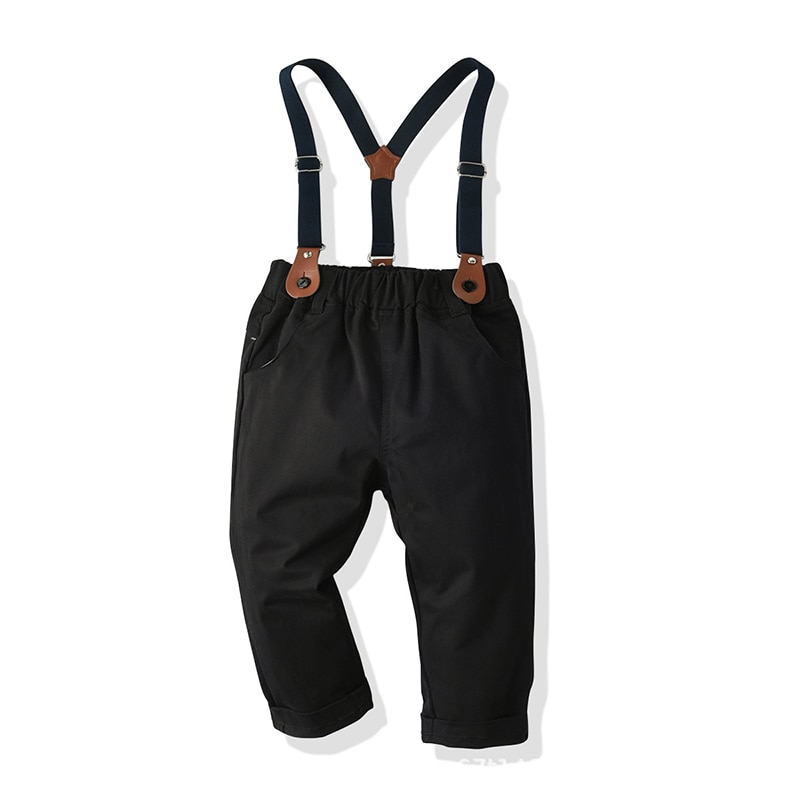 Pantalon en coton noir uni pour garçon | Tendance,