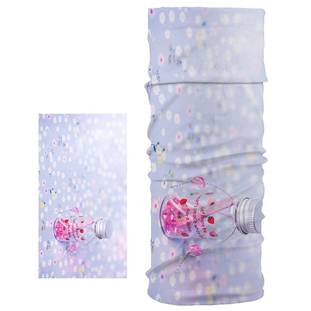 Dustproof Scarf Silk Scarf Small Daisy Pattern Trend Men and Women Unisex Magic Tube Scarf Four Seasons Universal: 09