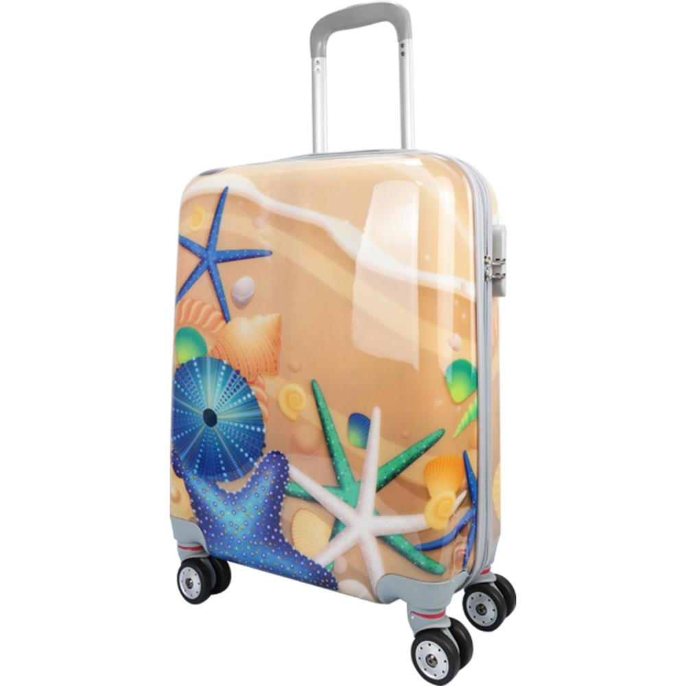 MERCURY TEXTIL-Equipaje de Mano,55cm Ligera con 4 Ruedas,película Protectora Que se Quita,Material Policarbonato (Estrella Mar)