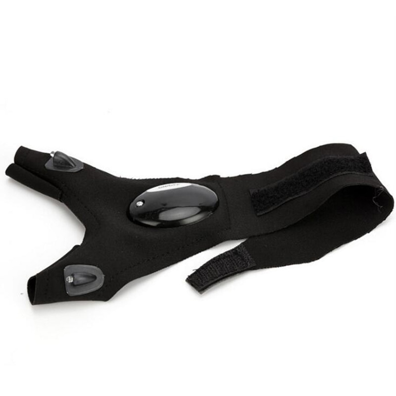 One Finger Gloves Led Light Waterproof finger protector Adjustable Magic Strap outdoor Multipurpose Camping Hiking Lights