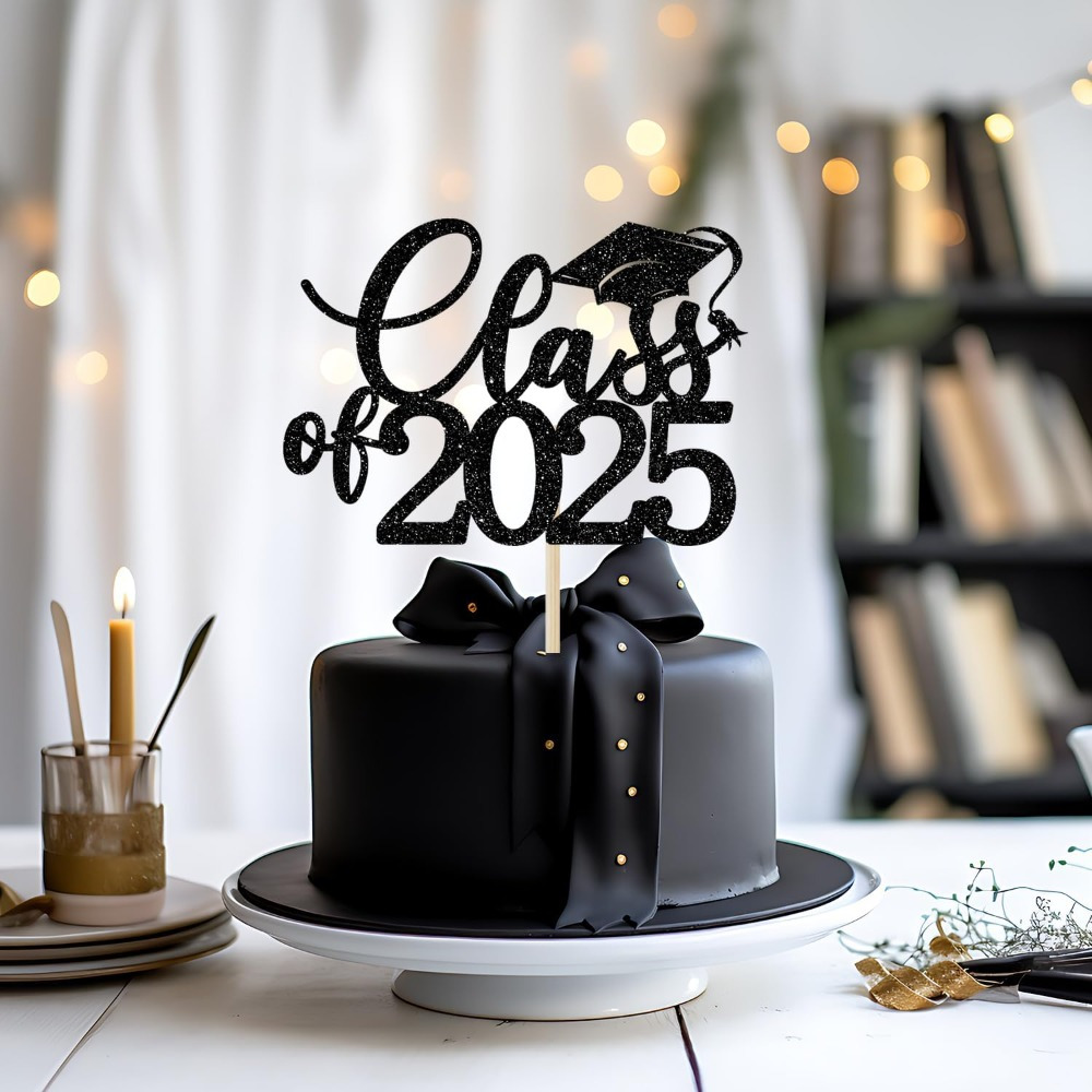 1 Pack Class of Cake Topper, Graduation Party Decoration, Congratulations Graduation, Happy Graduation Party Decor