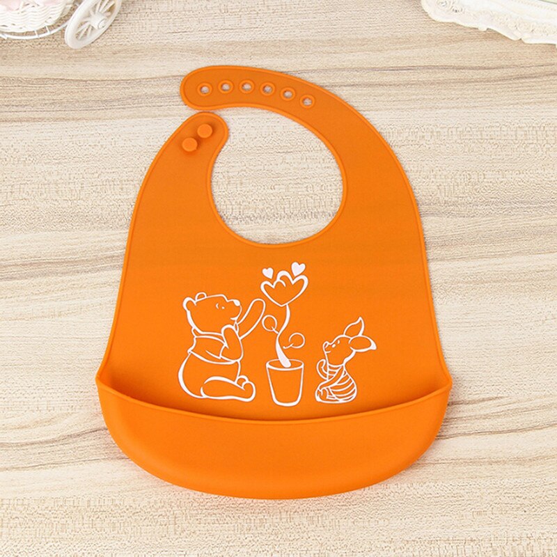 Été réglable imperméable bavoir dessin animé imprime enfants silicone bavoir bébé bavoir enfants bébé outils d'alimentation garçon fille bavoirs tablier