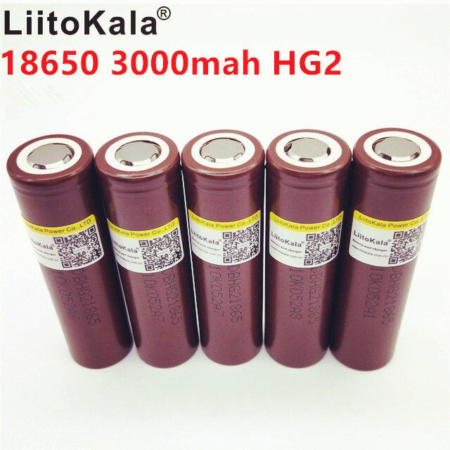 20 STUKS LiitoKala100 % Originele HG2 18650 batterij 3000mAh batterij 3.6V ontlading 30A gewijd