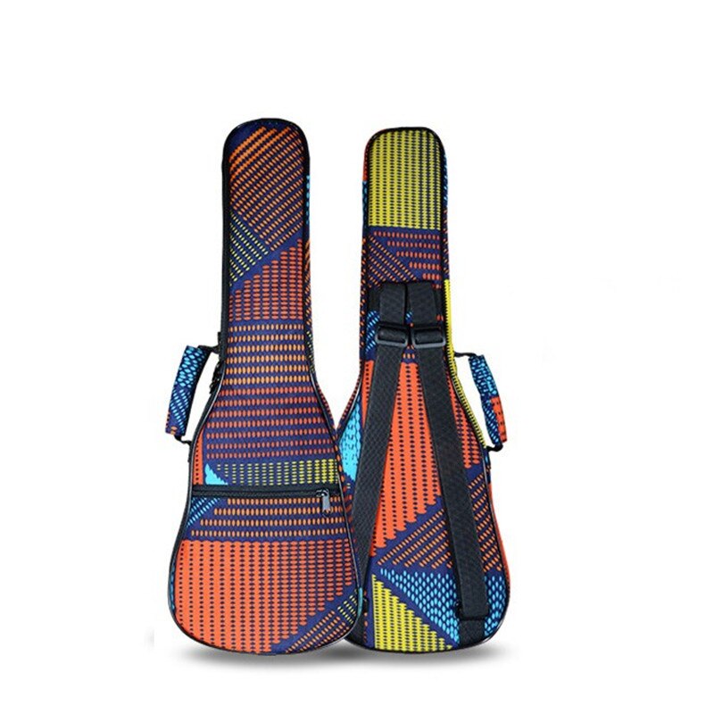 retail kid leuke 21 26 ukulele tas sopraan case lanikai gitaar gewatteerde rugzak kleurrijke patroon schouderbanden pocket: 21 inches bag 08