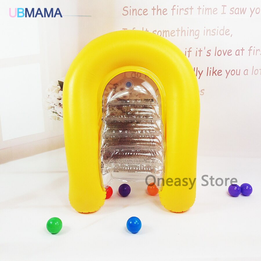 72*55cm transparent children raft float not smell security water plate 3 chamber structure strong handlebars float bed