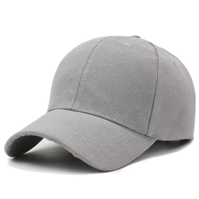 Blank Unisex Adjustable Dad Hat Solid Color Twill Plain Acrylic Baseball Cap Women Men Summer Autumn Spring Sun Visor Hats: GRAY