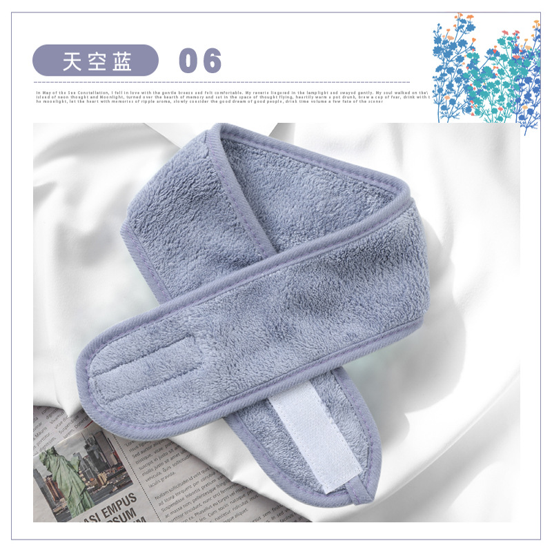 1pc Spa Makeup Soft Toweling Hairband Women Non-Slip Adjustable Sports Headband Yoga Bath Shower Wide Head Band