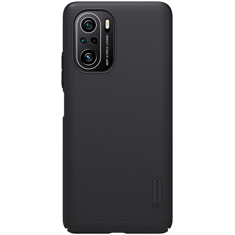 Nillkin Poco F3 Case Pocophone F3 Cover Super Frosted Shield Hard Pc Back Cover Case Voor Xiaomi Poco F3: H-Black