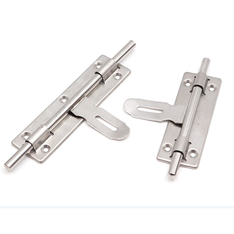 Vacclo Stainless Steel Door Latch Sliding Lock Window Drawer Cupboard Lock Barrel Bolt Latch Padlock Clasp Furniture Hardware