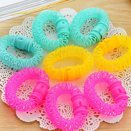 8 stuks/partij magische geluksdonuts krullend haar styling krultang haarrollers krullenroller make-up tools accessoires voor vrouwen dames