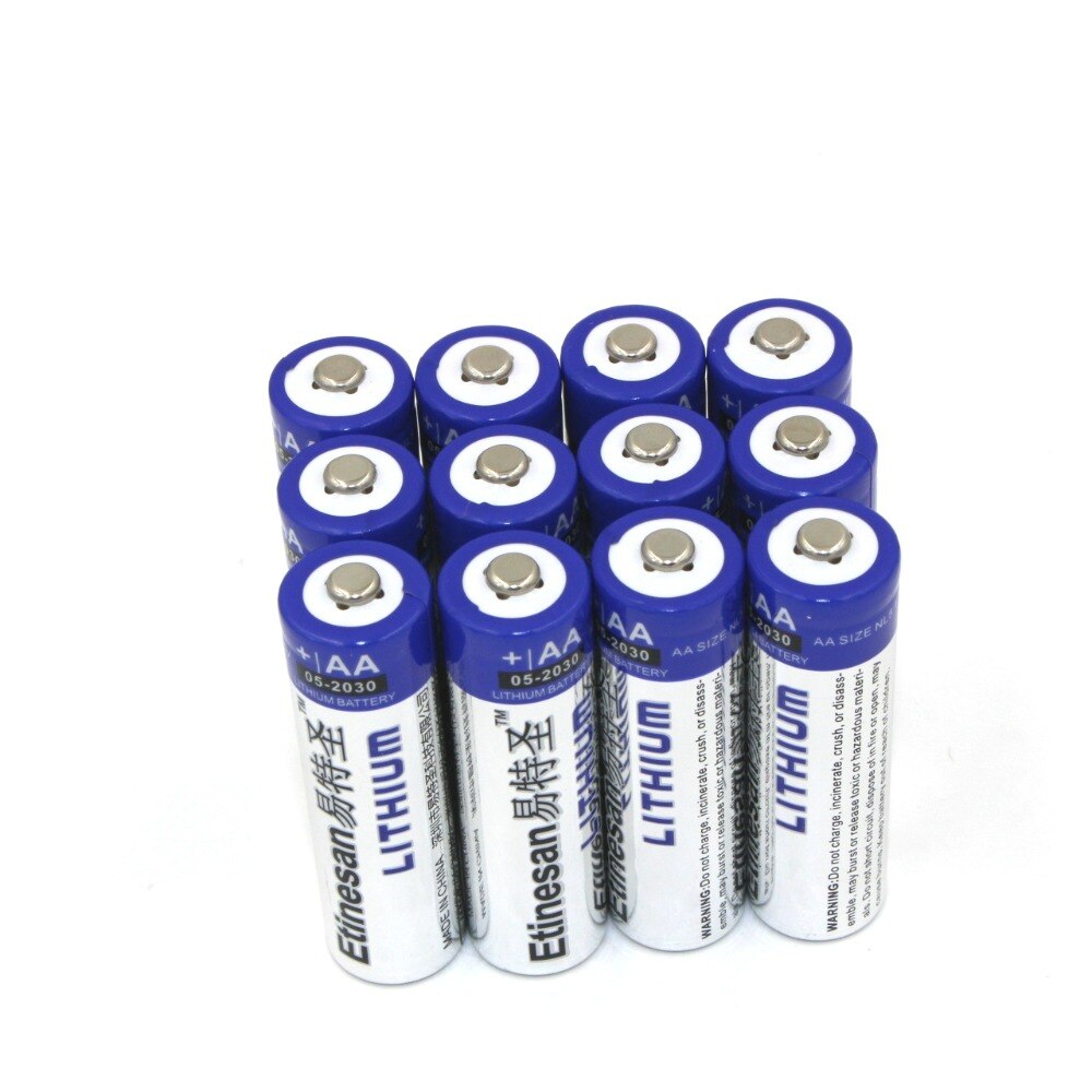 Etinesan Aa 1.5V, 3000Mah Primaire Lithium Batterij Ultra Capaciteit Vervangen L91VP (Niet-Oplaadbare, 4.5Wh, 2.0A Rate)