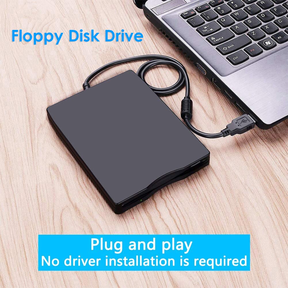 Unidad de disco flexible portátil de 3,5 pulgadas, disquete externo FDD de 1,44 MB para ordenador portátil, Notebook, PC, conexión USB plug and play