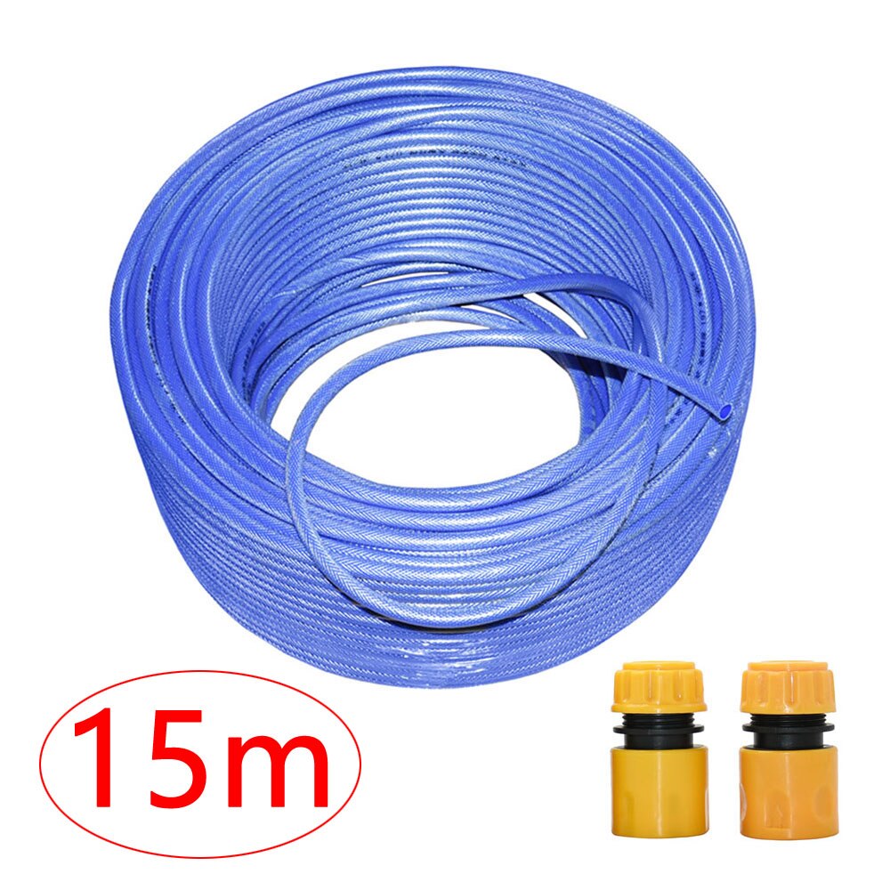 3m-20m Garden Irrigation Watering Hose With 1/2 Connector PVC Car Wash Garden Water Pipe Plants Flower Sprinkler Tools: 15m
