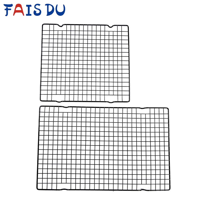FAIS DU Grade de aço inoxidável para churrasco, rack de resfriamento de bolo, biscoitos, rack de secagem, suporte de resfriamento, assadeira, ferramentas de cozinha