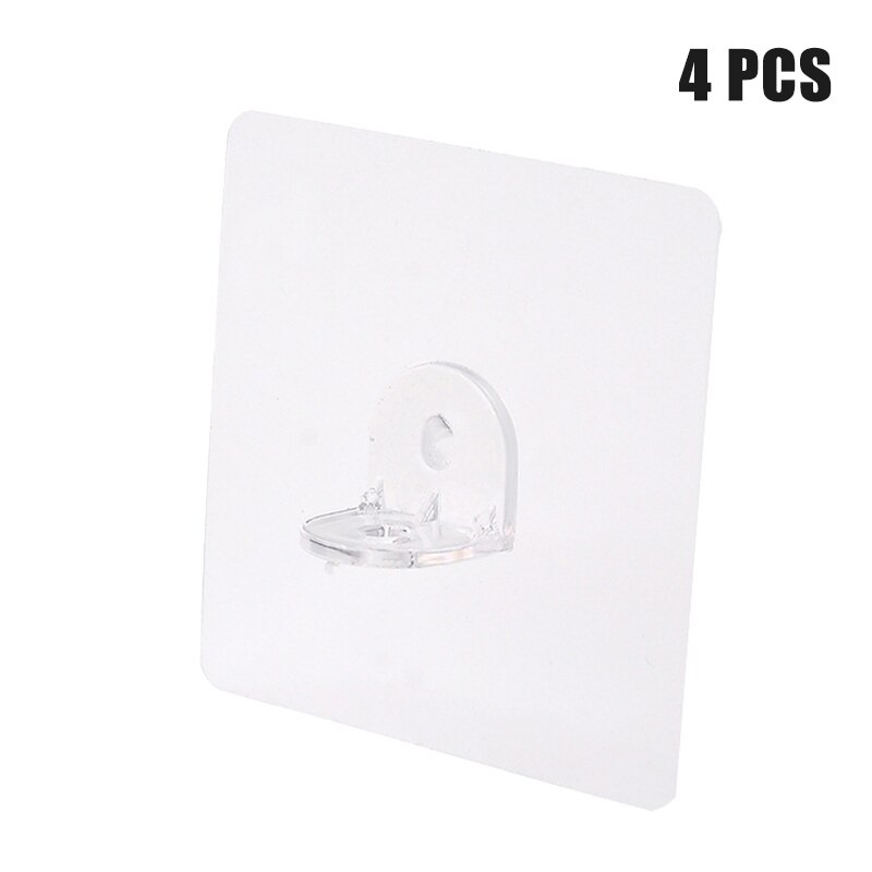 Wardrobe Partition Holder Punch-free Layered Partition Bracket Durable for Home B88: 4pcs