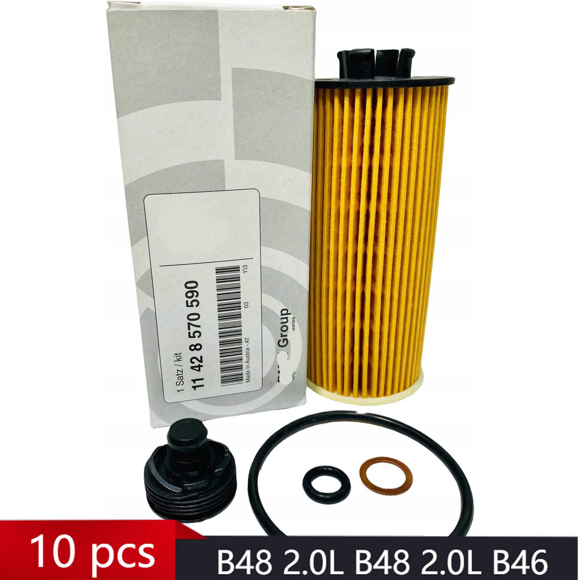 Filterset voor motorolie 11428570590 voor BM en Mini Coope X1 F45 F46 F48 F54