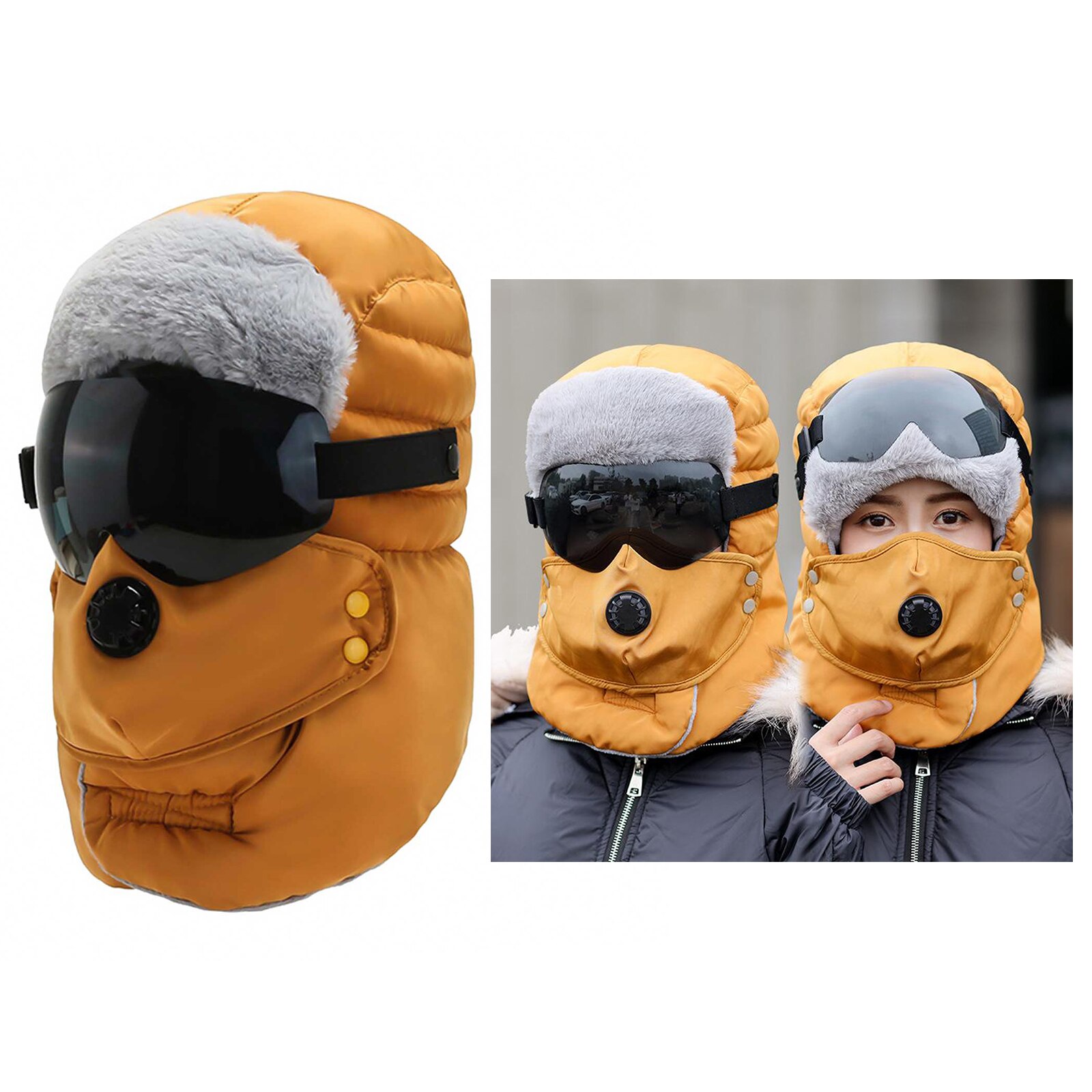 Unisex Balaclava Winter Warm Hat Trapper Cap Face Eye Protection Windproof