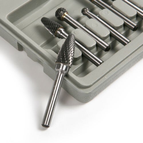 Fixme-jeu de fraises rotatives en carbure de tungstène, 8 pièces, tige de 6mm pour outil rotatif Dremel