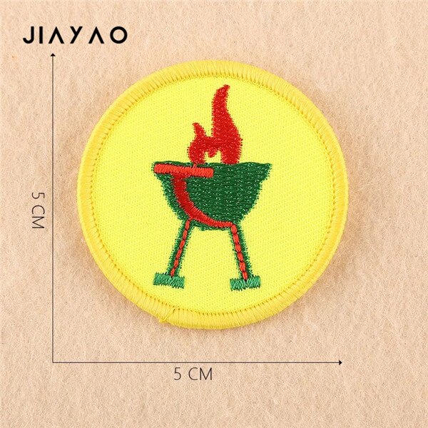 Cartoon Borduren Patch Cartoon Ronde Jongen Scout Naad Badge Naaien Strijken Kleding Accessoires Doek Stickers: 1