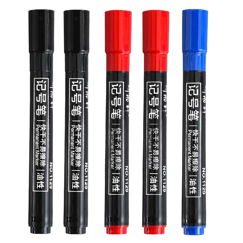 Rotulador negro de punta de Alcohol de 3mm con múltiples superficies para escritura permanente, resistente al agua, para Metal, vidrio, papel de madera, logística: Verde