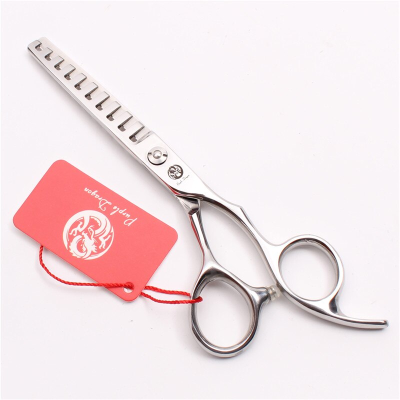 6'' 17cm Japan 440C Purple Dragon Human Hair Thinning Scissors 10 Teeth Barbers' Scissors Thinning Rate 40% Z2005-A: Z2005-A T 6N