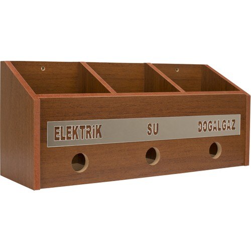 Wood Joint Billing and Mail Box 3 Color Walnut Bamboo Maple