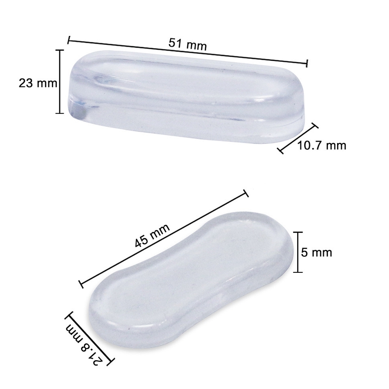 Toiletbril Bumper Vervanging Kit, Geschikt Voor Bidet, Universele En Stille Anti-Collision Transparante Sticker