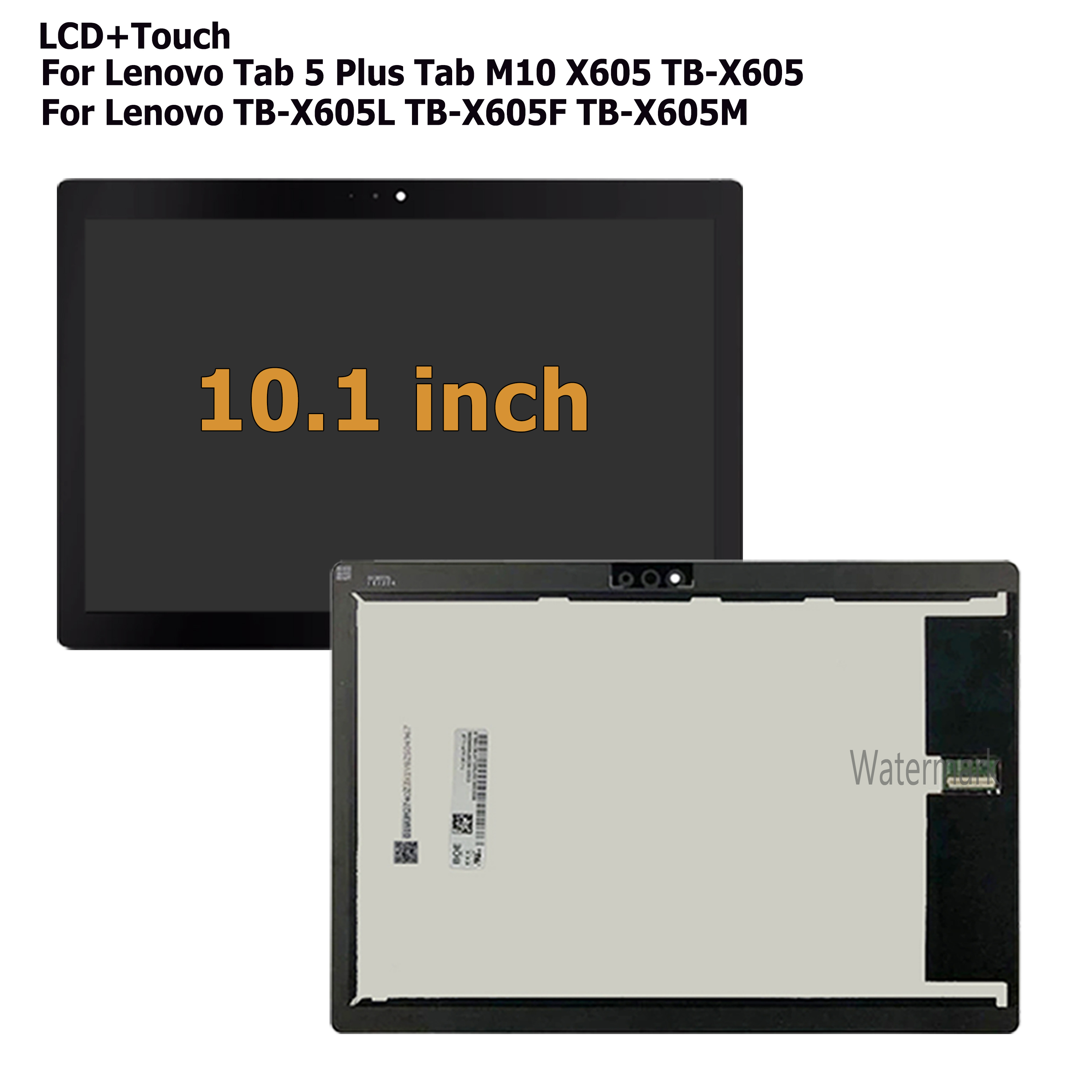 10.1 &quot;wyświetlacz X605 dla Lenovo Tab 5 Plus Tab M10 TB-X605L TB-X605F TB-X605M TB-X605 LCD ekran dotykowy Digitizer zgromadzenie testowane