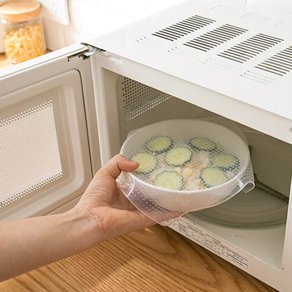 Silicone emballage alimentaire clair réutilisable joint couverture frais garder Film outil de cuisine
